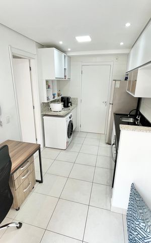 Studio para alugar com 32m², 1 quarto e sem vaga Studio para alugar com 32m², 1 quarto e sem vagaSala/Cozinha
