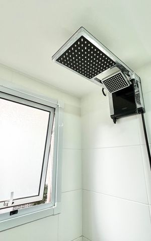 Studio para alugar com 32m², 1 quarto e sem vaga Studio para alugar com 32m², 1 quarto e sem vagaBanheiro da Suíte