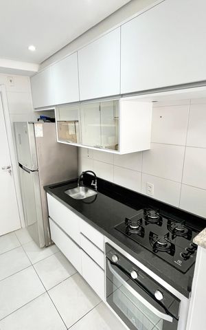 Studio para alugar com 32m², 1 quarto e sem vaga Studio para alugar com 32m², 1 quarto e sem vagaSala/Cozinha