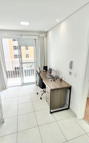 Studio para alugar com 32m², 1 quarto e sem vaga Studio para alugar com 32m², 1 quarto e sem vagaSala/Cozinha