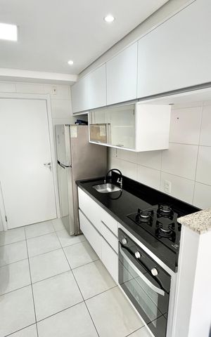 Studio para alugar com 32m², 1 quarto e sem vaga Studio para alugar com 32m², 1 quarto e sem vagaSala/Cozinha