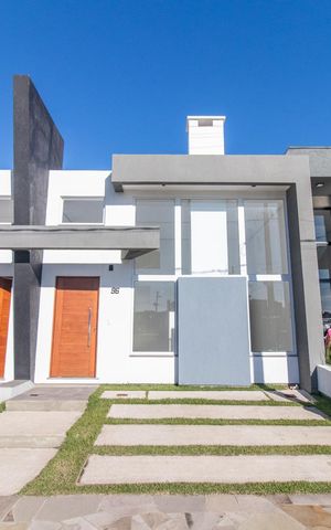 Casa de condomínio à venda com 92m², 3 quartos e 1 vaga Casa de condomínio à venda com 92m², 3 quartos e 1 vagaFachada