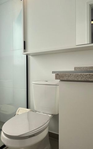 Apartamento para alugar com 58m², 2 quartos e 1 vaga Apartamento para alugar com 58m², 2 quartos e 1 vagaBanheiro da Suíte