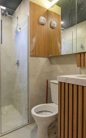 Apartamento para alugar com 33m², 1 quarto e sem vaga Apartamento para alugar com 33m², 1 quarto e sem vagaBanheiro