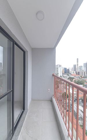 Studio à venda com 25m², 1 quarto e sem vagaVaranda