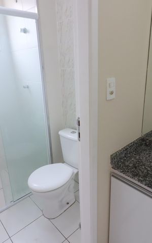 Apartamento para alugar com 75m², 3 quartos e 1 vagaBanheiro da Suíte 1