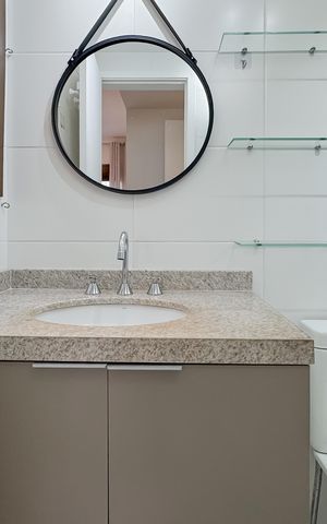 Apartamento para alugar com 81m², 3 quartos e 2 vagas Apartamento para alugar com 81m², 3 quartos e 2 vagasBanheiro da Suíte