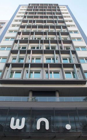 Studio à venda com 28m², 1 quarto e 1 vagaFachada