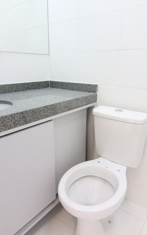 Apartamento para alugar com 55m², 2 quartos e 1 vagaBanheiro da Suíte 1