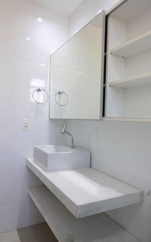 Apartamento para alugar com 127m², 4 quartos e 3 vagasBanheiro da Suíte 3