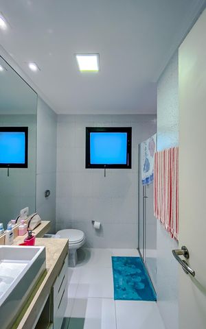 Apartamento para alugar com 223m², 3 quartos e 3 vagasBanheiro da Suíte 1