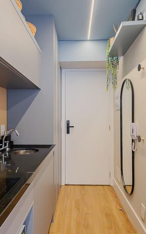 Studio à venda com 21m², 1 quarto e sem vagaCozinha