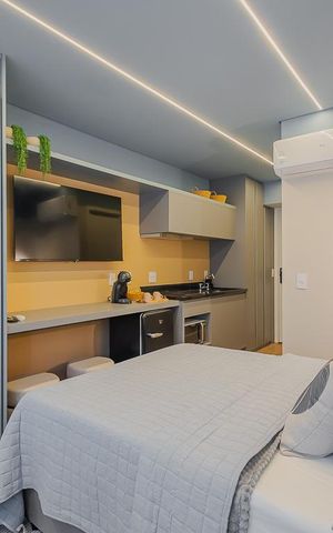 Studio à venda com 21m², 1 quarto e sem vagaStudio