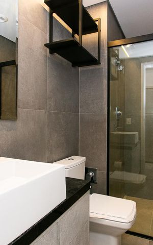 Studio à venda com 35m², 1 quarto e 1 vagaBanheiro