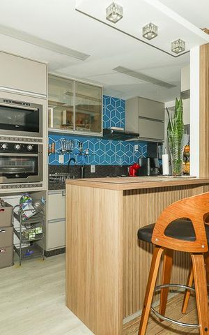 Apartamento à venda com 93m², 3 quartos e 2 vagasCozinha e Área de Serviço