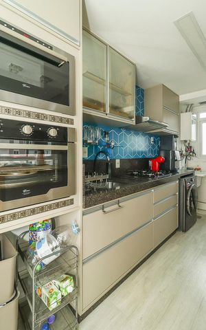 Apartamento à venda com 93m², 3 quartos e 2 vagasCozinha e Área de Serviço