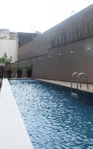 Studio para alugar com 26m², 1 quarto e sem vaga Studio para alugar com 26m², 1 quarto e sem vagaÁrea comum - Piscina