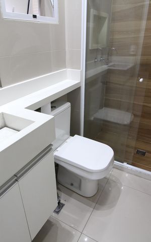Apartamento à venda com 46m², 2 quartos e 1 vagaBanheiro Social