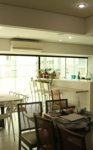 Apartamento à venda com 213m², 3 quartos e 3 vagasCobertura - Sala e Cozinha Integrada