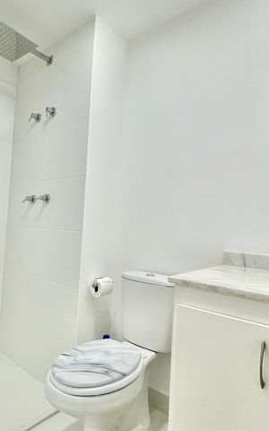 Apartamento para alugar com 35m², 1 quarto e sem vagaBanheiro da Suíte