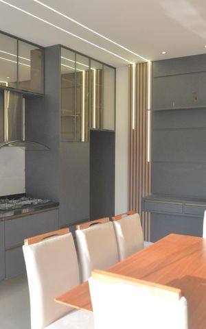 Casa à venda com 160m², 3 quartos e 2 vagasÁrea gourmet