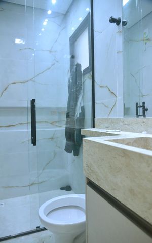 Casa à venda com 160m², 3 quartos e 2 vagasBanheiro da Suíte 1