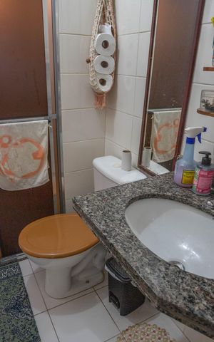 Apartamento à venda com 64m², 3 quartos e 2 vagas Apartamento à venda com 64m², 3 quartos e 2 vagasBanheiro da Suíte