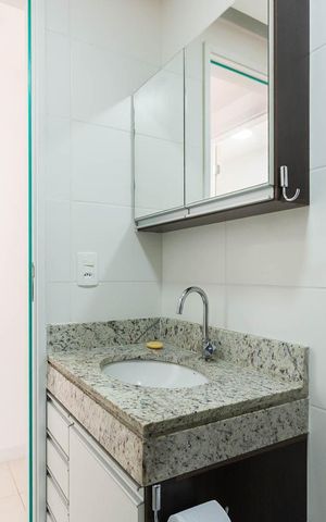 Apartamento à venda com 55m², 1 quarto e 1 vagaBanheiro