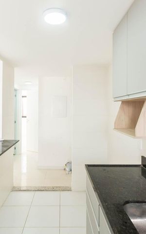 Apartamento à venda com 55m², 1 quarto e 1 vagaCozinha e Área de Serviço