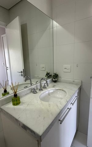 Apartamento à venda com 50m², 1 quarto e 1 vaga Apartamento à venda com 50m², 1 quarto e 1 vagaBanheiro da Suíte
