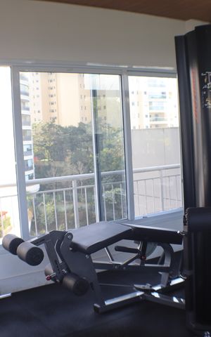 Apartamento à venda com 50m², 1 quarto e 1 vaga Apartamento à venda com 50m², 1 quarto e 1 vagaÁrea comum - Academia