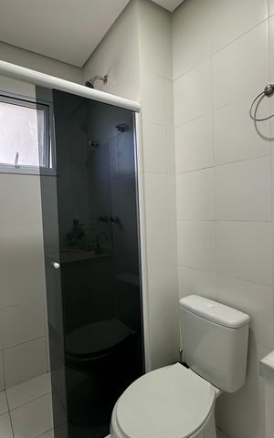 Apartamento à venda com 50m², 1 quarto e 1 vaga Apartamento à venda com 50m², 1 quarto e 1 vagaBanheiro da Suíte