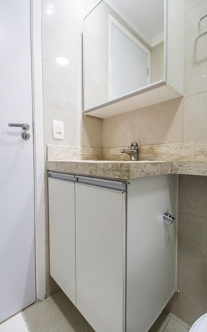 Apartamento para alugar com 74m², 2 quartos e 1 vagaBanheiro Social
