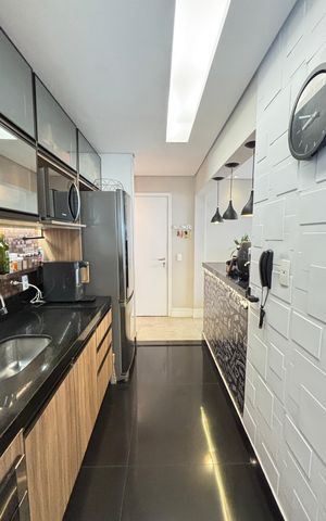 Apartamento à venda com 77m², 2 quartos e 2 vagas Apartamento à venda com 77m², 2 quartos e 2 vagasCozinha