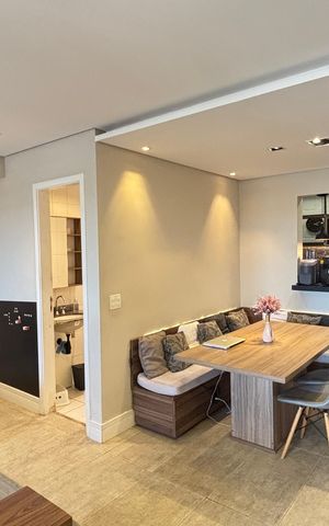 Apartamento à venda com 77m², 2 quartos e 2 vagas Apartamento à venda com 77m², 2 quartos e 2 vagasSala
