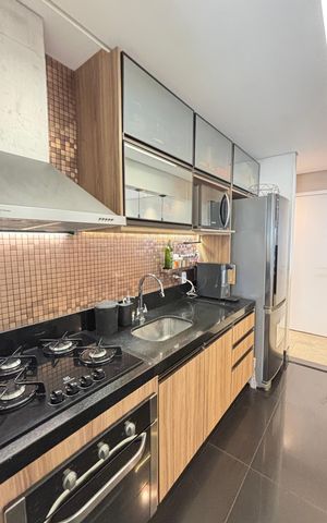 Apartamento à venda com 77m², 2 quartos e 2 vagas Apartamento à venda com 77m², 2 quartos e 2 vagasCozinha