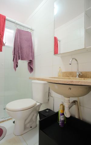 Apartamento à venda com 65m², 3 quartos e 1 vagaBanheiro Social