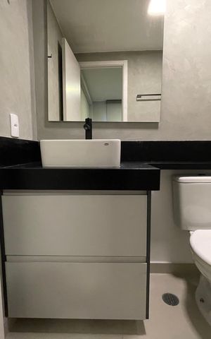 Apartamento à venda com 25m², 1 quarto e sem vaga Apartamento à venda com 25m², 1 quarto e sem vagaBanheiro da Suíte