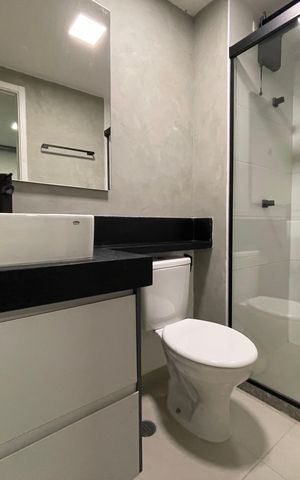 Apartamento à venda com 25m², 1 quarto e sem vaga Apartamento à venda com 25m², 1 quarto e sem vagaBanheiro da Suíte