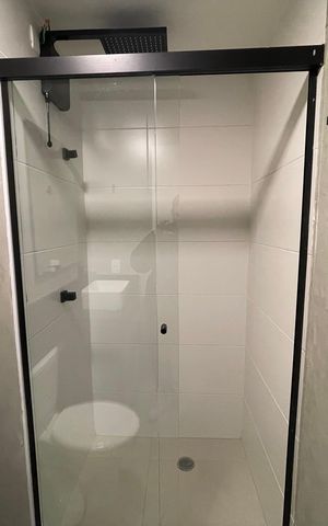 Apartamento à venda com 25m², 1 quarto e sem vaga Apartamento à venda com 25m², 1 quarto e sem vagaBanheiro da Suíte