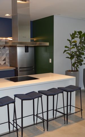 Studio à venda com 44m², 1 quarto e 1 vagaÁrea gourmet
