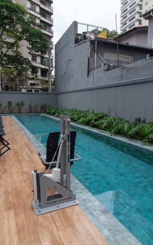 Apartamento para alugar com 27m², 1 quarto e sem vaga Apartamento para alugar com 27m², 1 quarto e sem vagaÁrea comum - Piscina