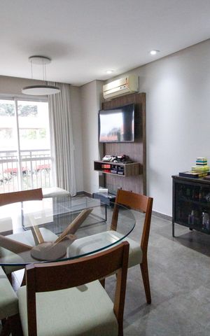 Apartamento para alugar com 111m², 1 quarto e 2 vagasSala