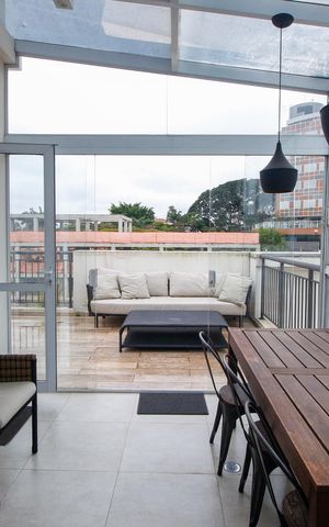 Apartamento para alugar com 111m², 1 quarto e 2 vagasEspaço Gourmet