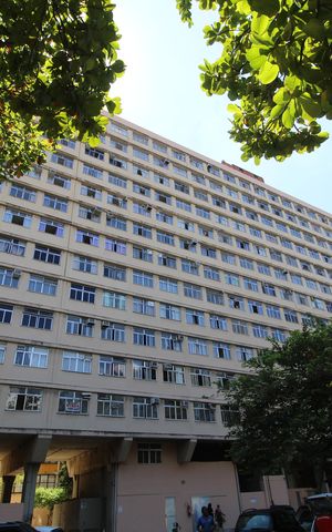 Apartamento à venda com 40m², 1 quarto e 1 vagaFachada do bloco