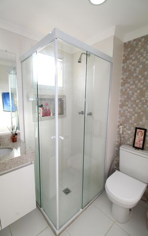 Apartamento para alugar com 64m², 2 quartos e 1 vagaBanheiro da Suíte