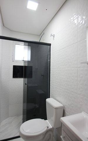 Apartamento para alugar com 40m², 1 quarto e sem vagaBanheiro da Suíte