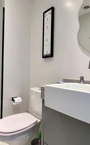 Apartamento à venda com 71m², 1 quarto e 1 vaga Apartamento à venda com 71m², 1 quarto e 1 vagaBanheiro Social