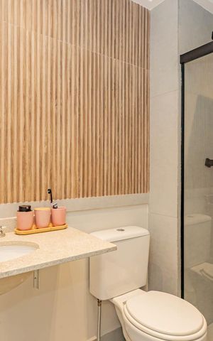 Apartamento à venda com 63m², 2 quartos e 2 vagasBanheiro Social
