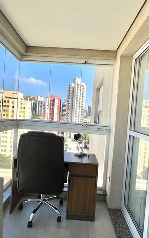 Apartamento à venda com 47m², 1 quarto e 1 vaga Apartamento à venda com 47m², 1 quarto e 1 vagaVaranda